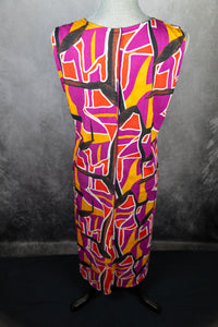 Abstract Print Maxi Dress