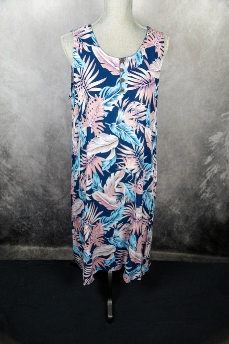 Palm Print Dress