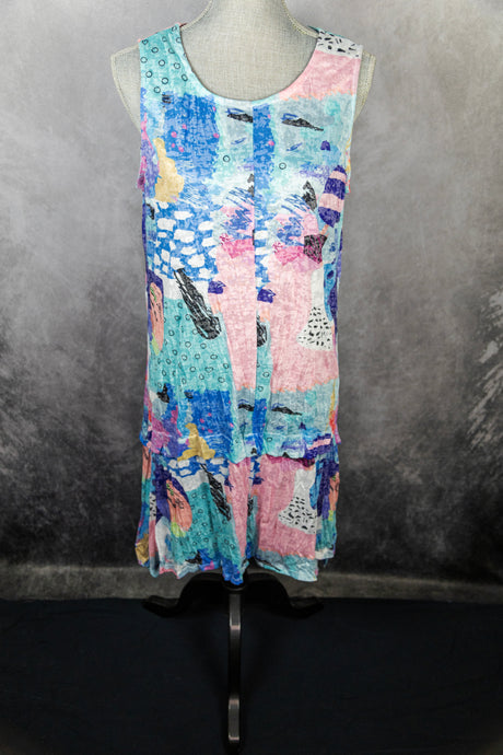 Watercolor Print Dress