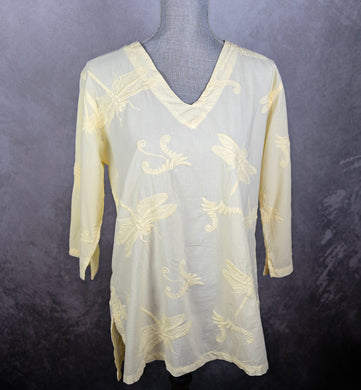 Dragonfly Embroidered Top