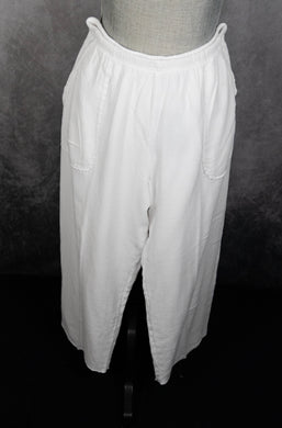 Double Layer Gauze Capri Pant
