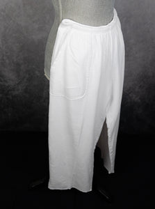 Double Layer Gauze Capri Pant