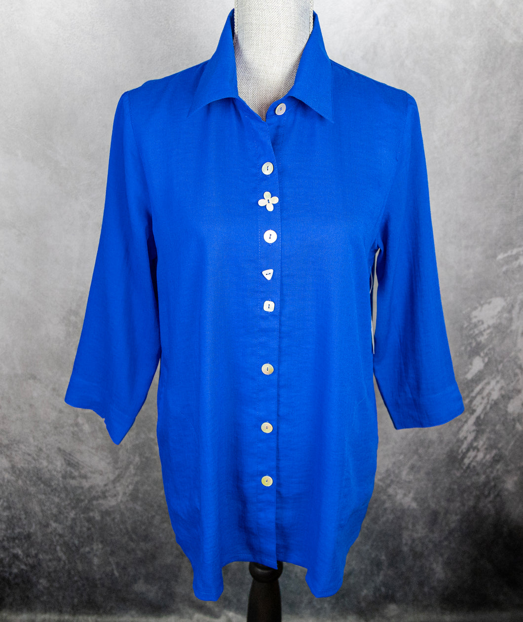 Flower Button Blouse