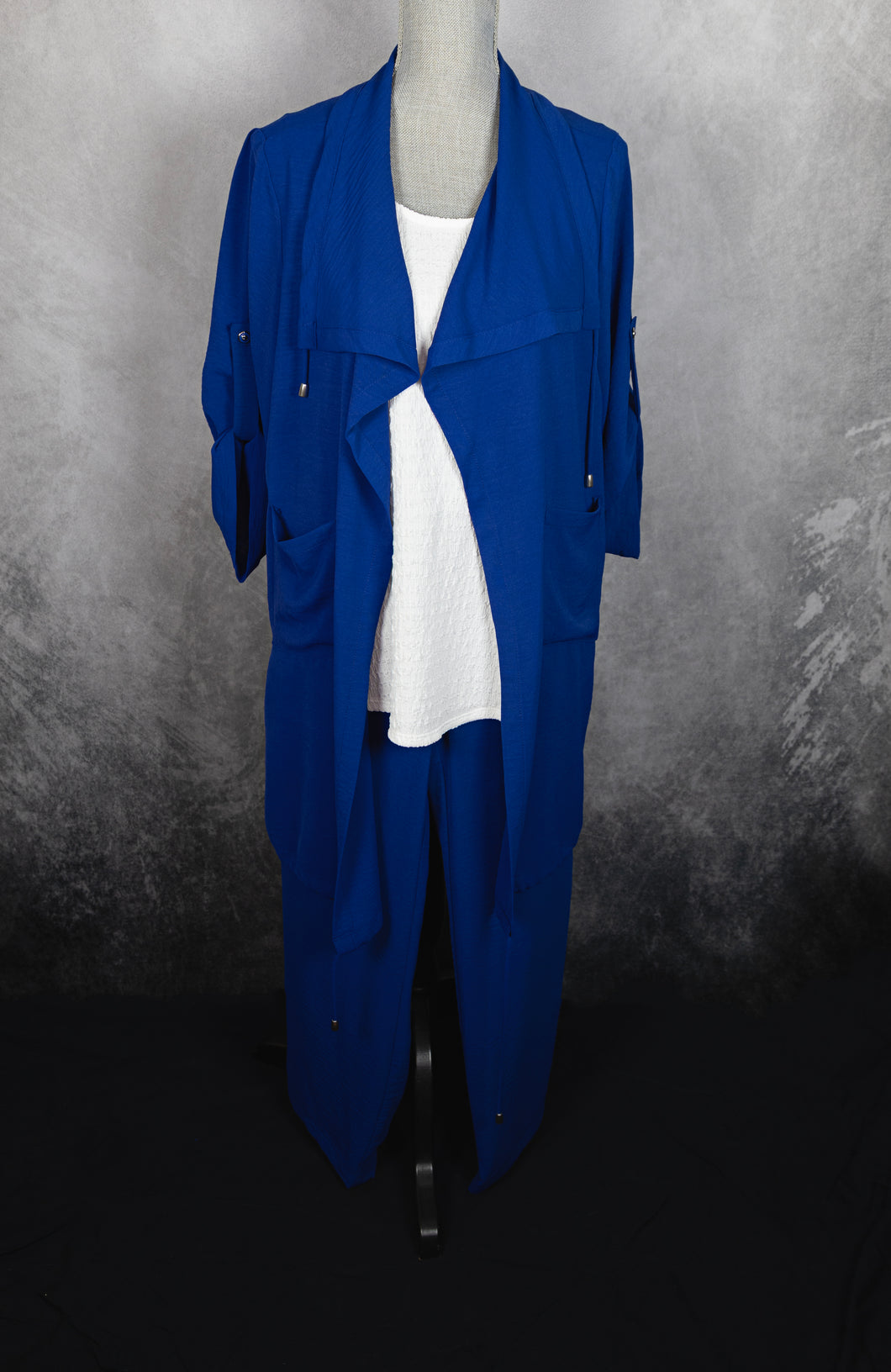 Drawstring Cardigan Jacket