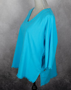 Button Tab Fringe Top