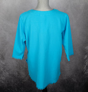 Button Tab Fringe Top