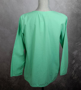 Embroidered Voile Tunic Top