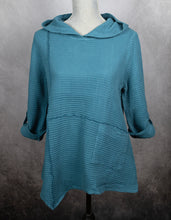 Load image into Gallery viewer, Feather Waffle Hooded Pullover