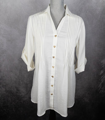 Pleated Front Blouse