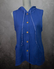 Load image into Gallery viewer, Feather Waffle Hooded Vest