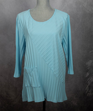 Ribbed Knit Cotton Tunic