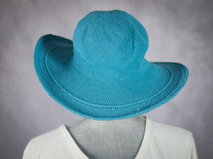 Crochet Cotton Wide Brim Hat