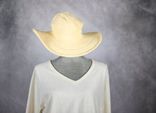 Load image into Gallery viewer, Crochet Cotton Wide Brim Hat