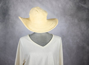 Crochet Cotton Wide Brim Hat
