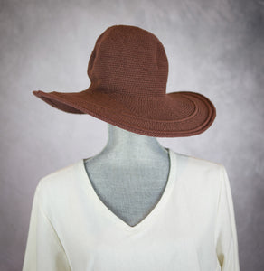 Crochet Cotton Wide Brim Hat