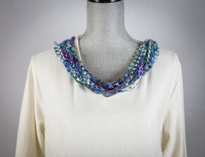 Traditional Ribbon Scarf - Necklace